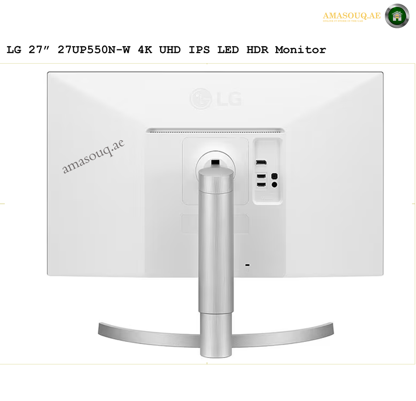 LG 4K UHD  HDR Monitor - LG 27UP550N-W / 27"