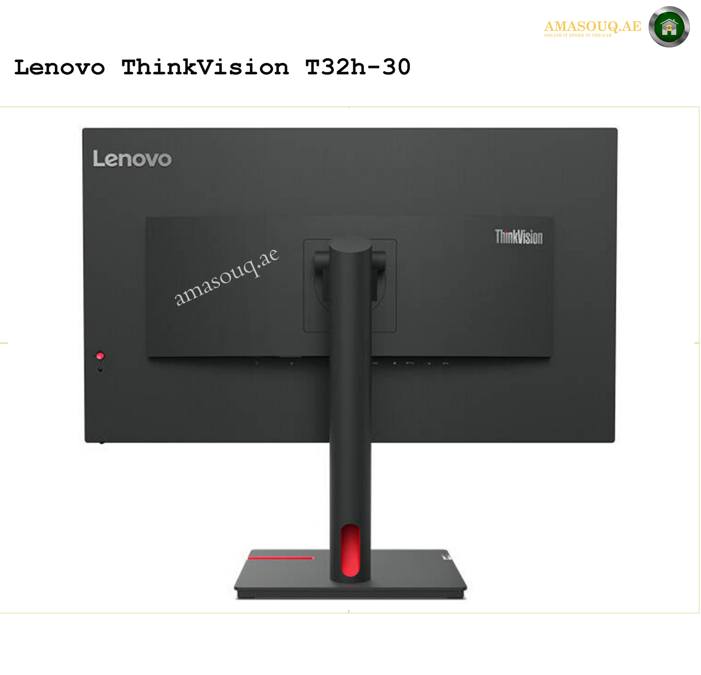 Lenovo ThinkVision T32h-30" 31.5" Monitor – QHD Clarity for Professionals