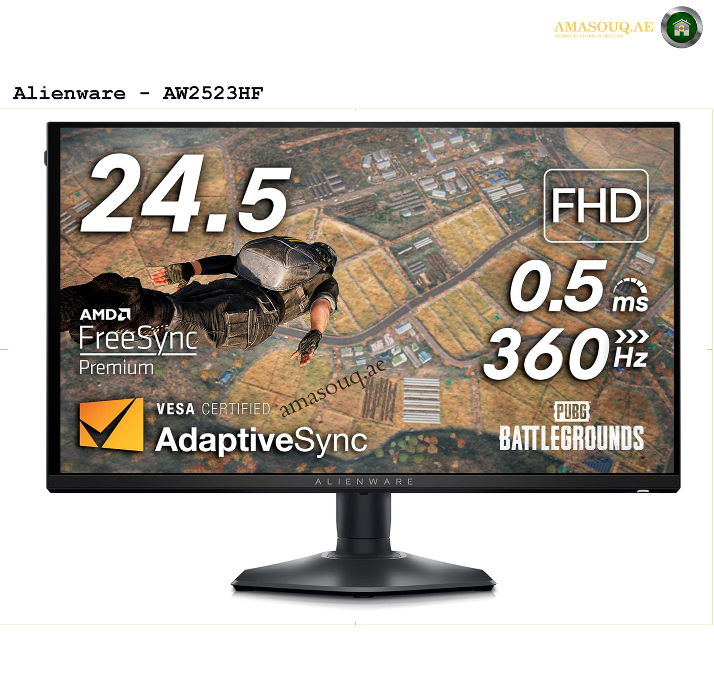 Alienware Gaming Monitor - AW2523HF - 24.5” " AMASOUQ.AE 3