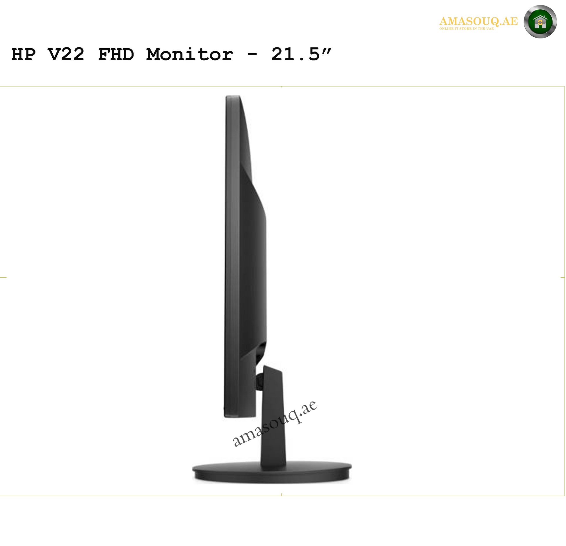 HP V22 - 21.5" | AMASOUQ.AE SIDE VIEW 3
