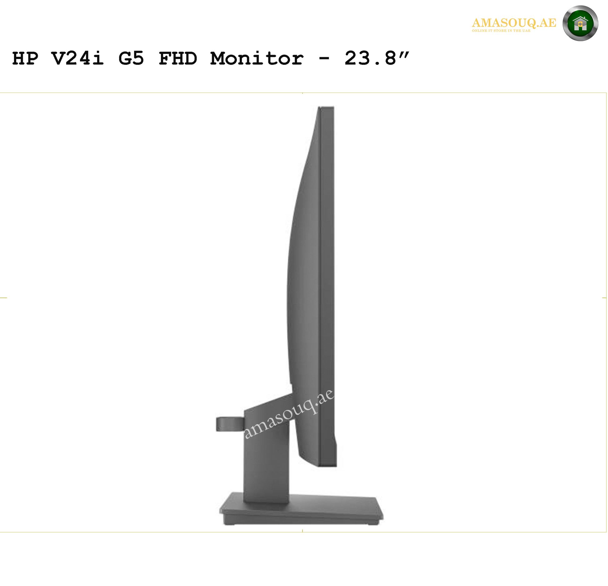 HP V24i G5 - 24" | AMASOUQ.AE SIDE VIEW 2
