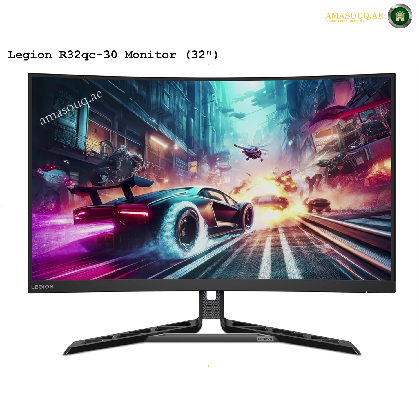 Lenovo Legion - R32qc-30 Gaming Monitor 32" | AMASOUQ.AE 3