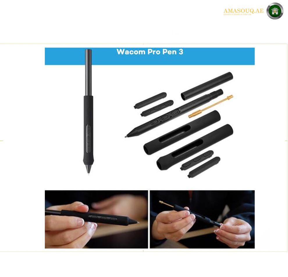 Wacom Intuos Pro Small PTK-470 Drawing Tablet, Pro Pen 3 with 8192 Pressure Levels & Tilt Support, Bluetooth 5.3 & USB-C Connectivity, 10 ExpressKeys 2 Dials Multi-Device Pairing | PTK470K0B