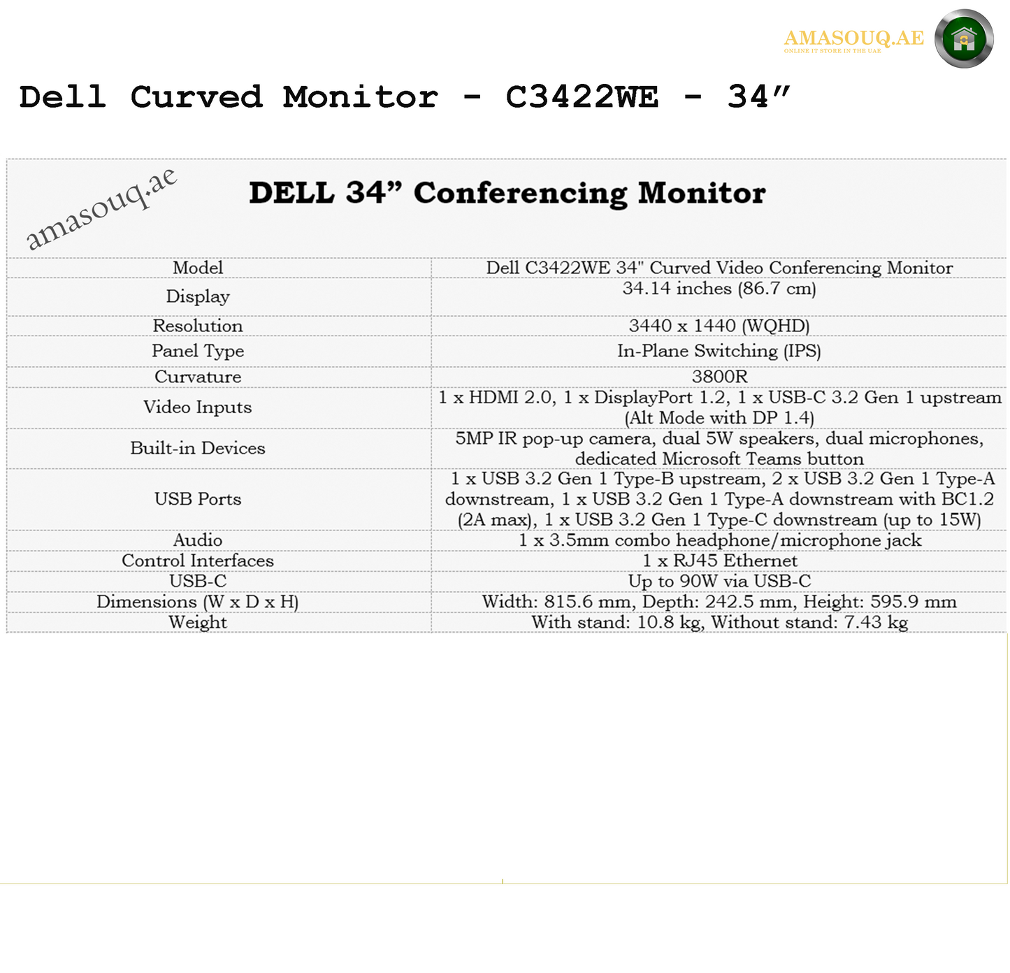 🖥️ Dell Video Conferencing Monitors