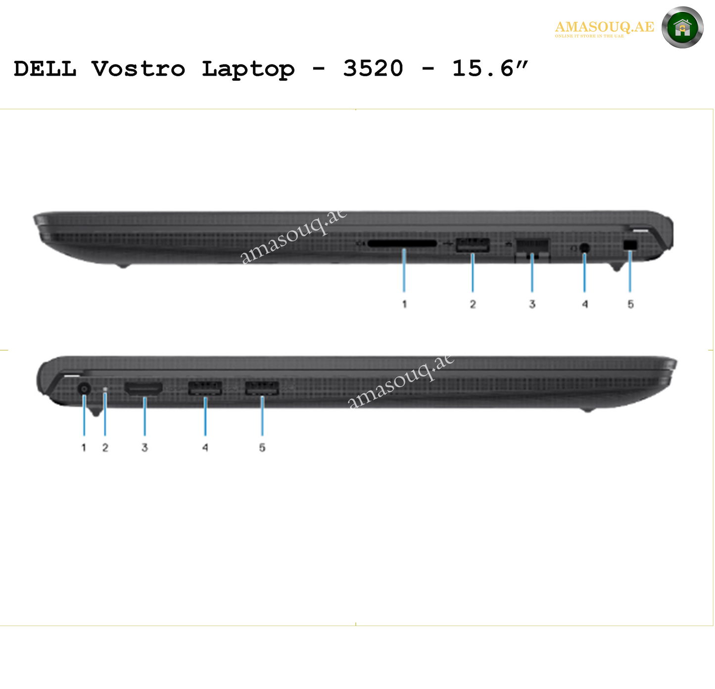Dell Vostro 3520 Laptop – 15.6" | AMASOUQ.AE 4