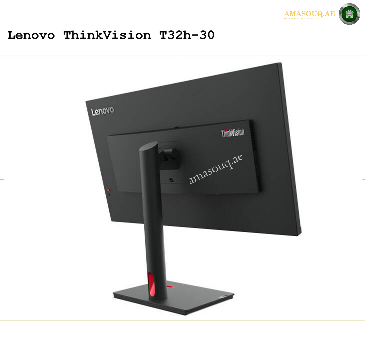 Lenovo ThinkVision T32h-30" 31.5" Monitor – QHD Clarity for Professionals