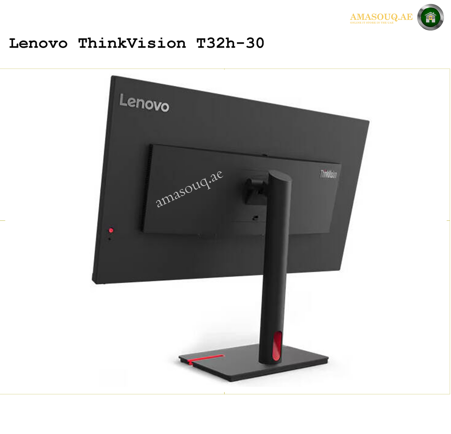 Lenovo ThinkVision T32h-30" 31.5" Monitor – QHD Clarity for Professionals