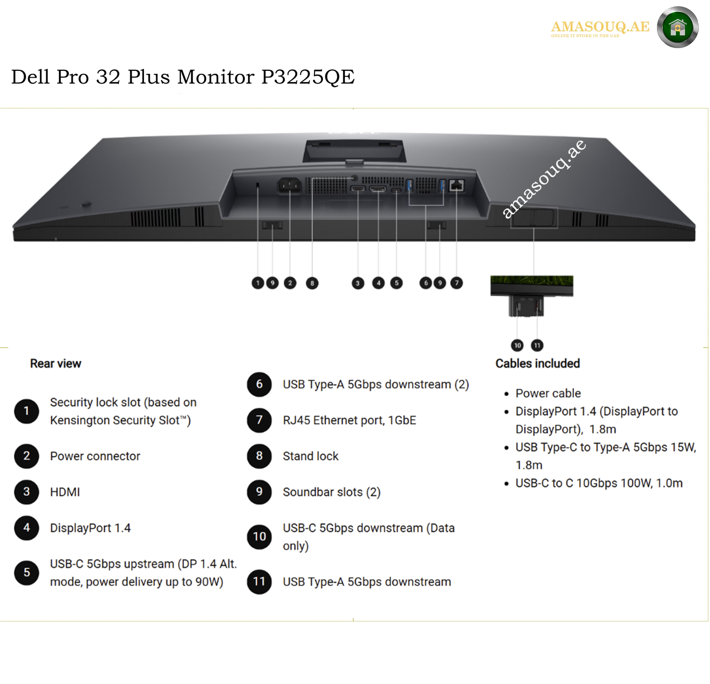 Dell P3225QE 31.5" 4K UHD IPS Monitor | 3 Years Warranty | P3225QE