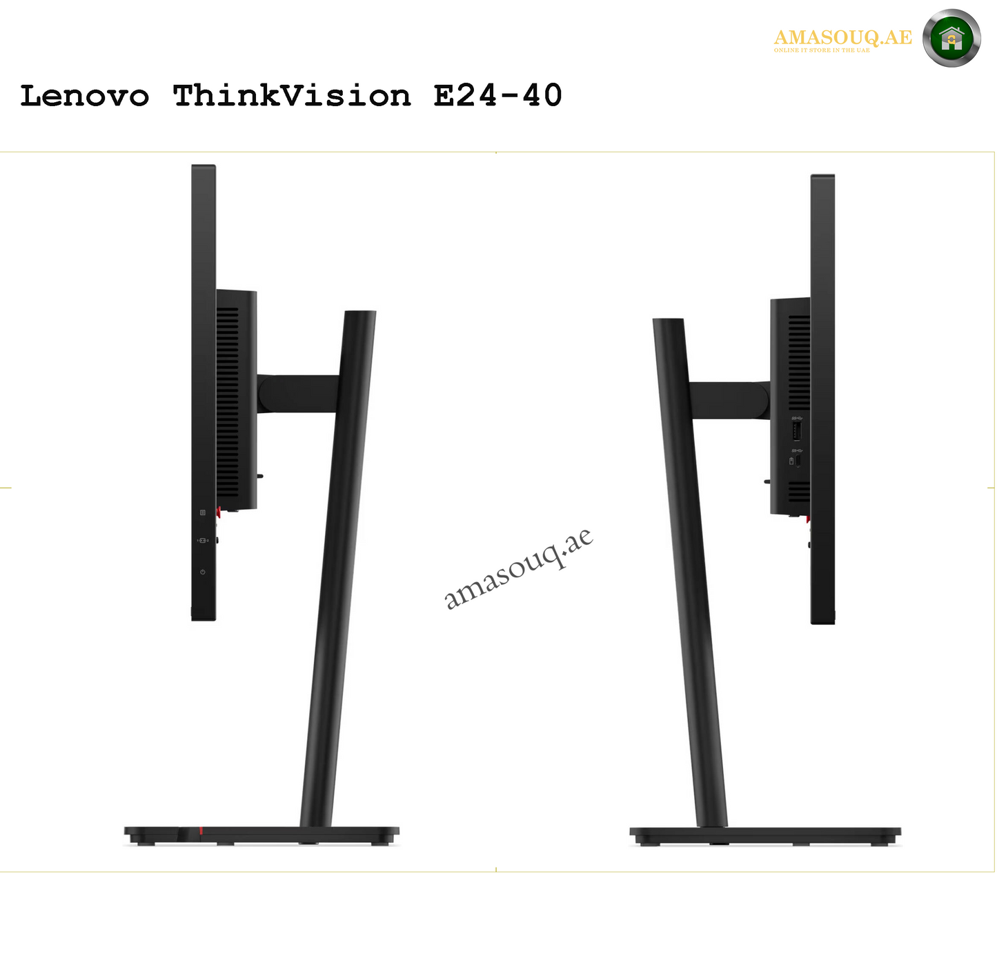 Lenovo ThinkVision E24-40 Monitor – Eye Comfort and Crisp Visuals