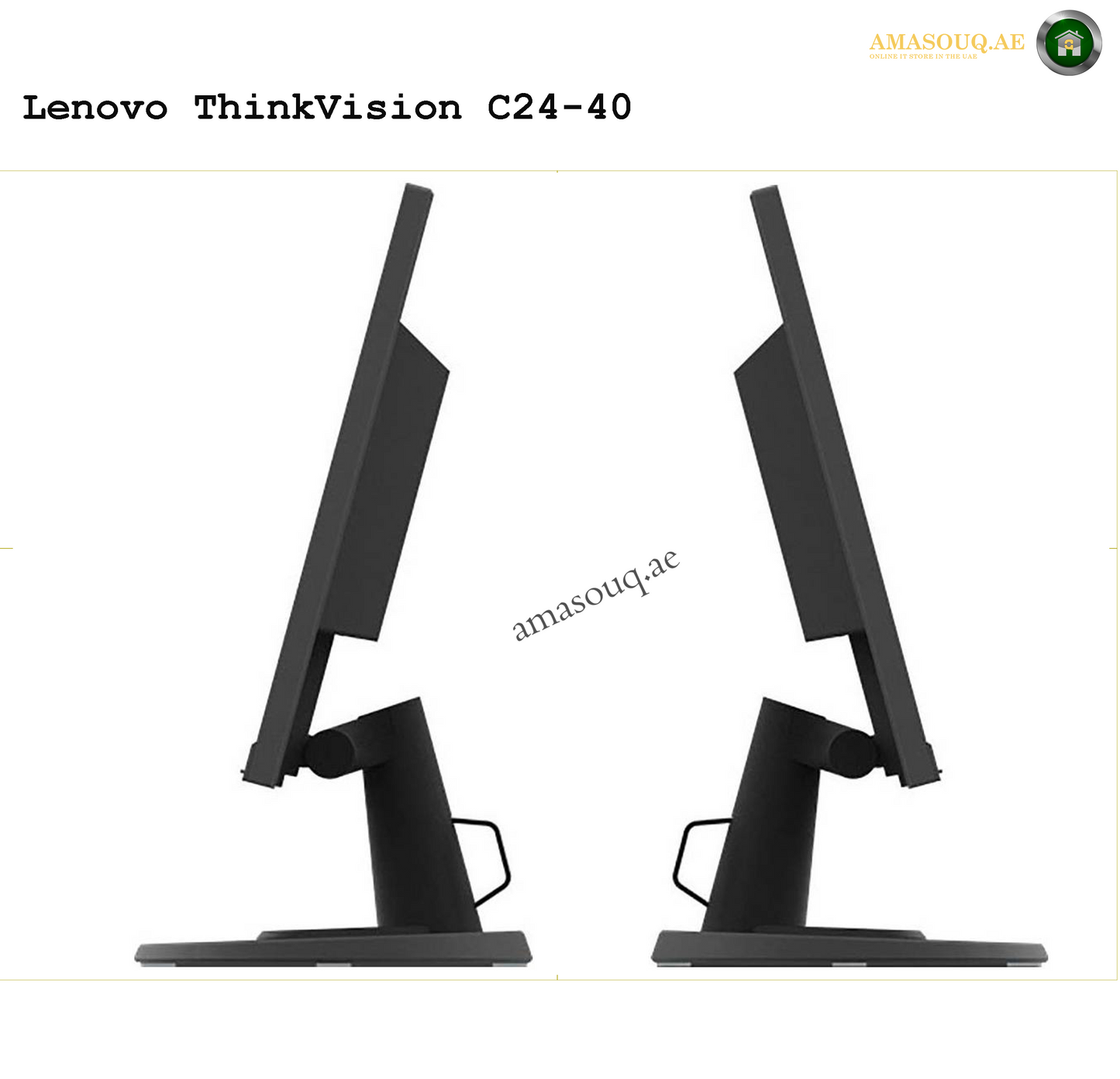 Lenovo ThinkVision C24-40 Monitor – 24" FHD Display for Work & Study