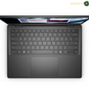 Dell Pro 14 Plus PB14250 U7-265U Fingerprint Reader 16GB 512GB Laptop | PB14250. A black laptop shown from a top-down angle with the screen open, featuring a full-sized keyboard and a large touchpad on a white background.