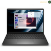 Dell Pro 14 Plus PB14250 U7-265U 32GB 1TB SSD Laptop Front View | PB14250. A black laptop shown from the front on a white background, with its screen turned on and displaying a software interface and calendar widget. The brand name 'AMASOUQAE' is visible in the top right corner.