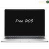Dell Pro 16 PC16250 U7-255U 16GB 1TB SSD Laptop Front View | PC16250. A silver laptop shown open against a white background, with a black screen displaying the text 'Free DOS' in white. A small 'AMASOUQAE' watermark/logo appears in the top-right corner.