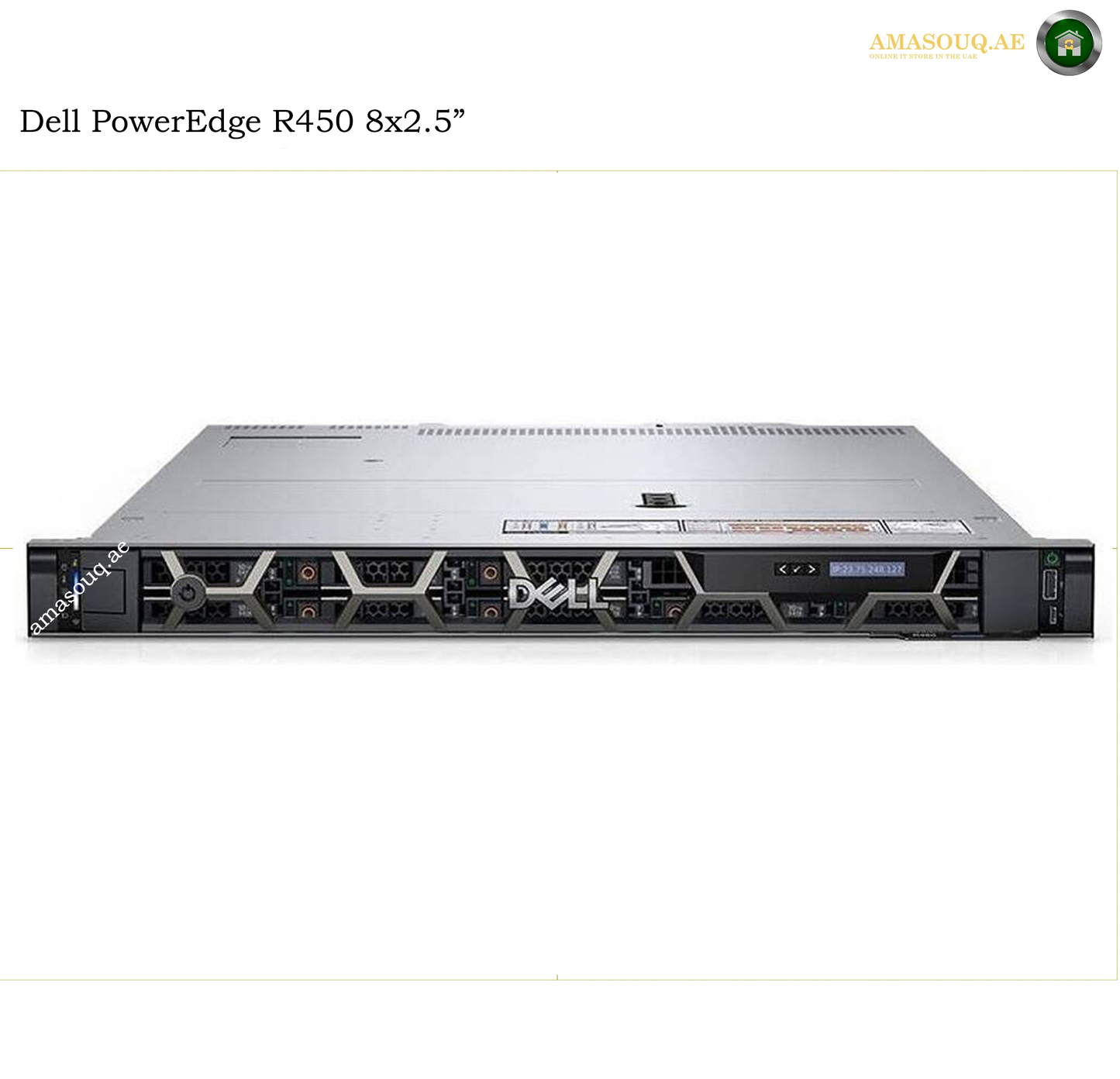 Dell PowerEdge R450 Xeon Silver 4309Y 8-Core 16GB 1.2TB 10K SAS PERC H755 SAS Front 2×700W PS 8x2.5" Server | PER450SPL3-8x2.5"