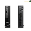 Dell Pro Micro QCM1250 with 8GB DDR5 RAM and 512GB SSD. Front and back views of a black Dell desktop mini computer on a white background, showing various ports and front panel details.