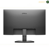 A rear view of a Dell computer monitor with a matte dark gray finish, set against a plain white background.