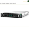 HPE ProLiant Compute DL380 Gen12 server shown from a three-quarter angle on a white background, featuring a silver chassis, black front panel, and green status LEDs.
