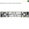HPE MSA 2060 12G SAS SFF drive enclosure shown from the front on a white background, with a product title text overlay at the top and a watermark across the center.