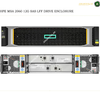 HPE MSA 2060 12G SAS LFF Drive Enclosure shown from the front and rear, with a turquoise highlight on the front chassis plate. The product is displayed against a white background with text identifying the model and a watermark.