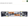 HPE MSA 2070 LFF 32GB FC high-performance storage server chassis shown from the rear, featuring orange and silver internal components, on a white background with HPE branding.