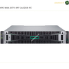 A HPE MSA 2070 SFF 2x32GB FC high-performance storage server shown from the front on a white background, with a green highlighted area pointing to the front drive bays and a diagonal 'amasouqae' watermark overlay.