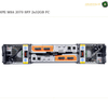 HPE MSA 2070 SFF 2x32GB FC high-performance storage server shown from the rear on a white background, featuring orange and silver chassis panels with multiple FC ports.