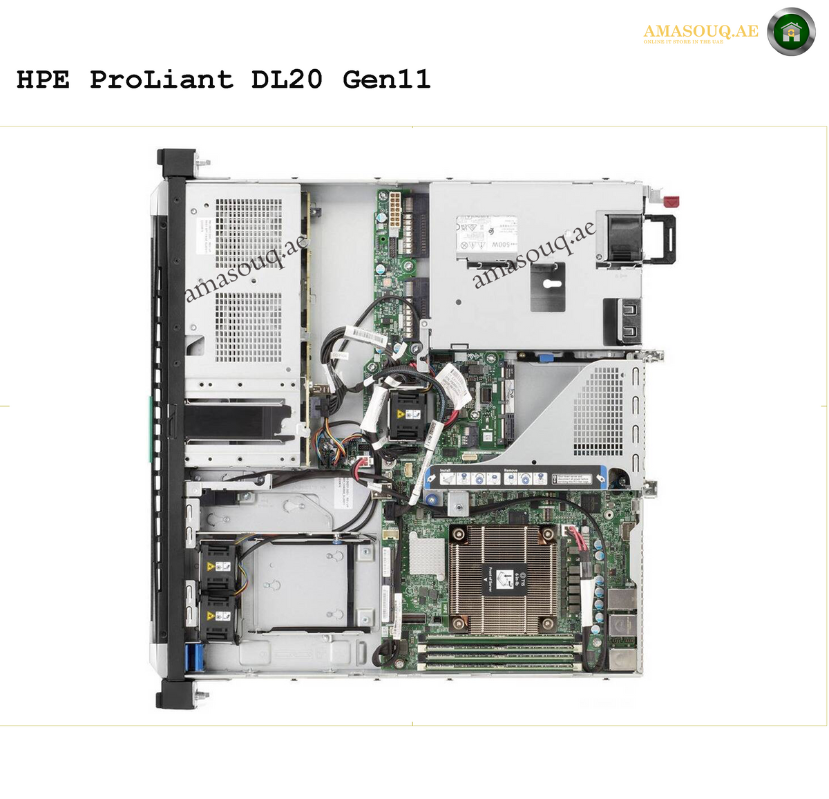 HPE ProLiant DL20 Gen11 Server side view