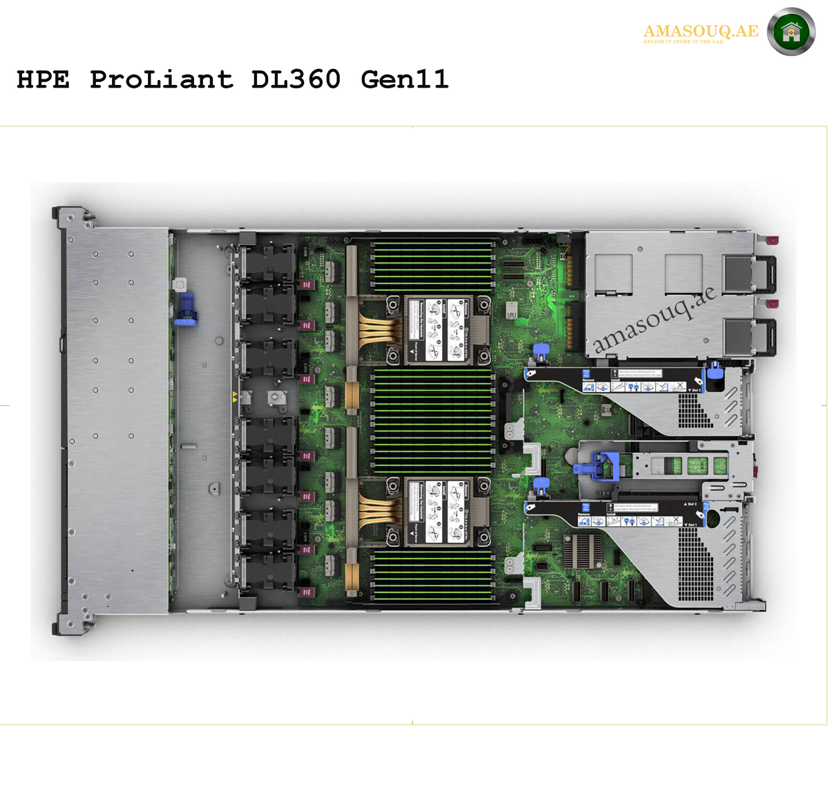 HPE ProLiant DL360 Gen11 internal  view 1