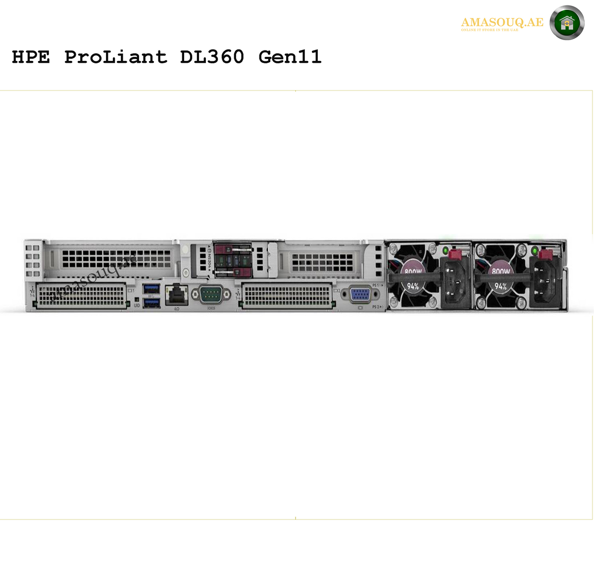 HPE ProLiant DL360 Gen11 rear view 1