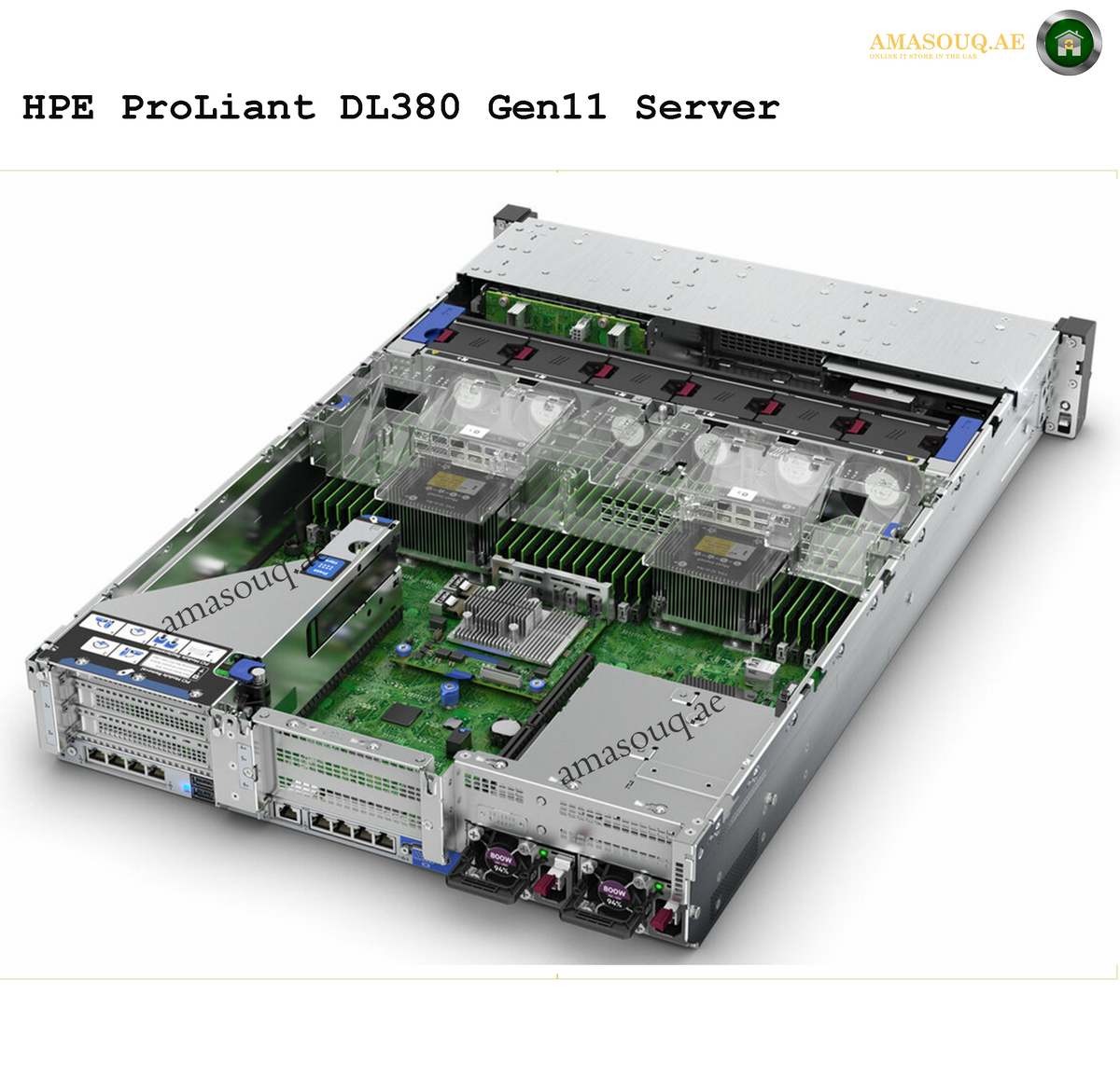 HPE ProLiant DL380 Gen11 2U Rack Server internal view