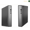 Two views of a Lenovo ThinkCentre M10 G10 desktop computer tower on a white background, showing the front and side panels.