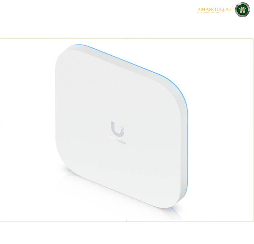 Ubiquiti E7 Access Point, WiFi 7 Standard, 10 Spatial Streams, 1000+ Max Client Count, 2.4 GHz, 5 GHz & 6 GHz MIMO Performance, Up to 11.4 Gbps Supported Data Rates, White | E7-EU
