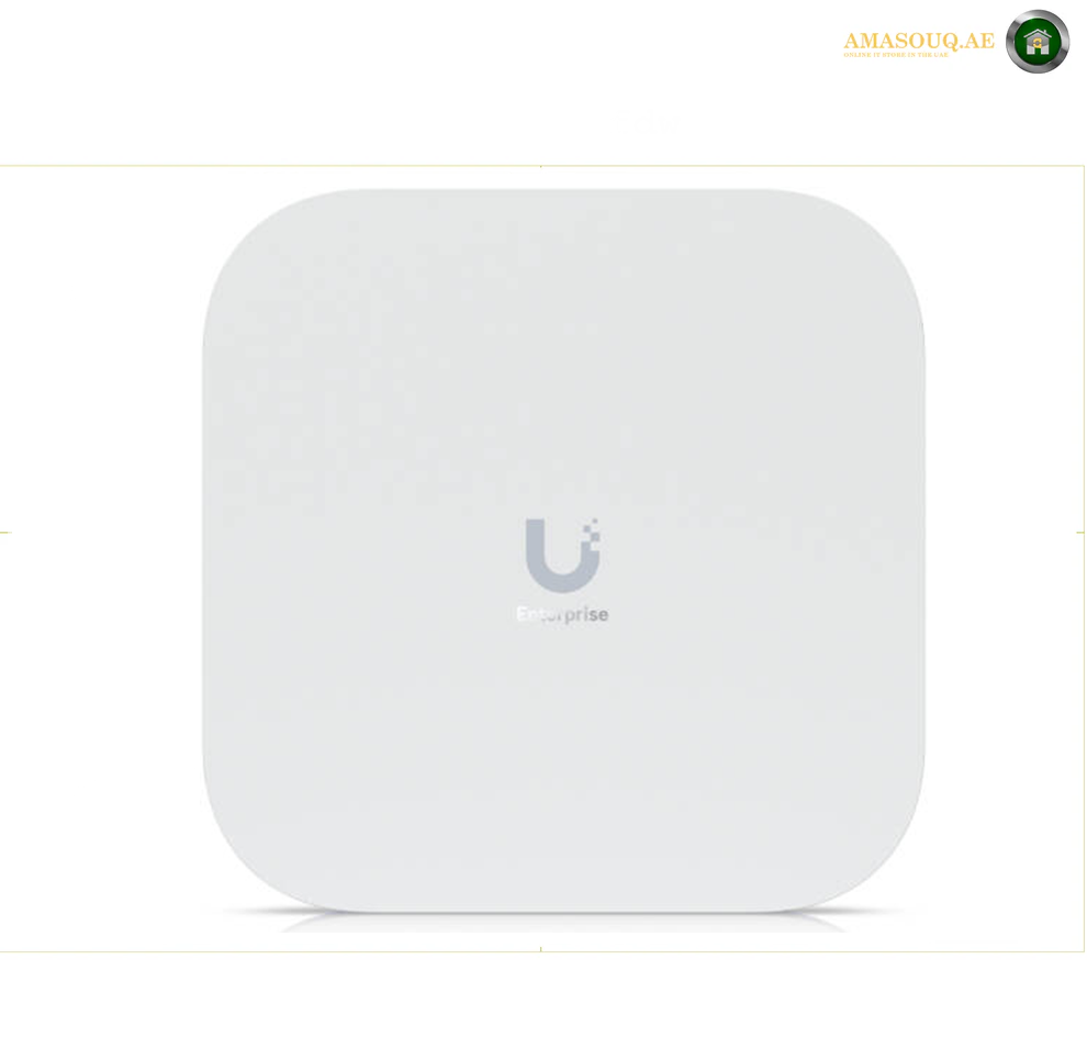 Ubiquiti E7 Access Point, WiFi 7 Standard, 10 Spatial Streams, 1000+ Max Client Count, 2.4 GHz, 5 GHz & 6 GHz MIMO Performance, Up to 11.4 Gbps Supported Data Rates, White | E7-EU