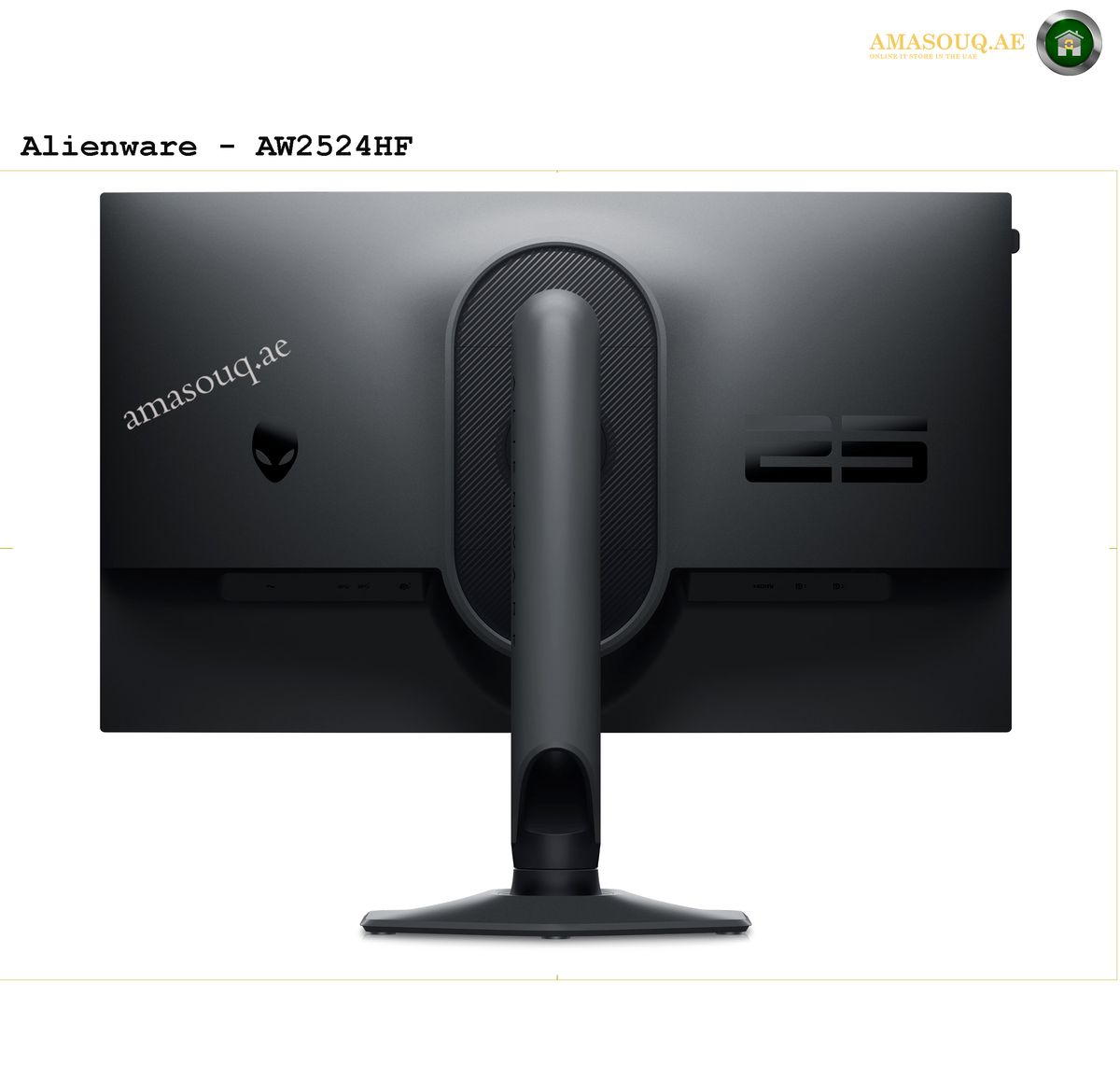 Alienware AW2524HF gaming monitor rear view