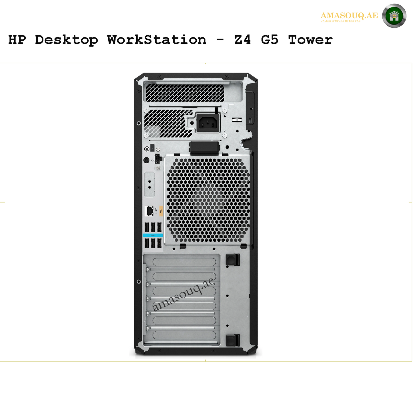 HP Z4 G5 Workstation - Tower  | AMASOUQ.AE BACK VIEW