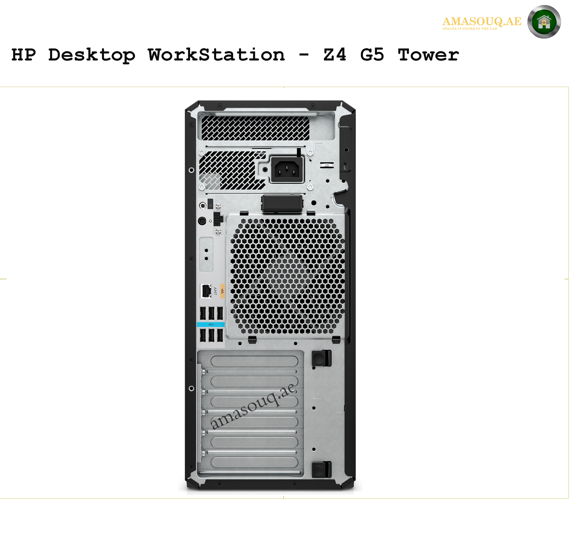 HP Z4 G5 Workstation - Tower  | AMASOUQ.AE BACK VIEW
