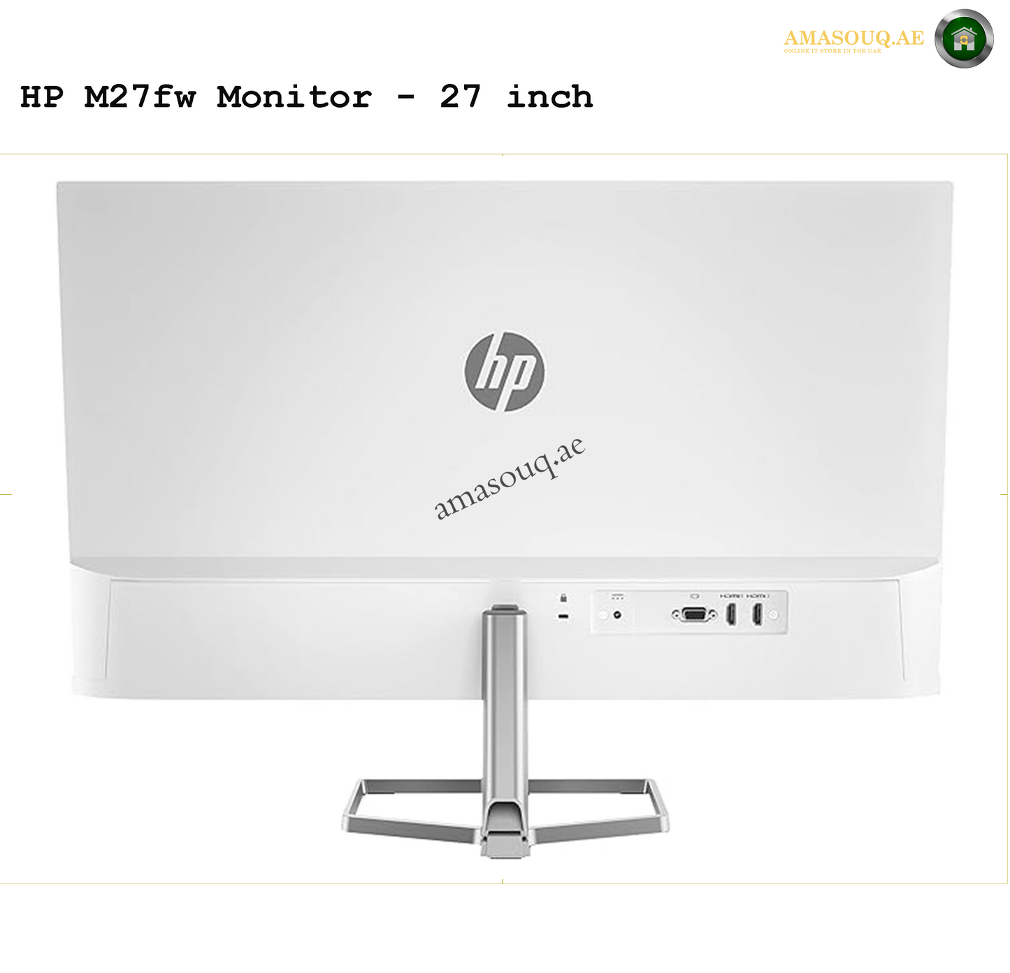HP M27FW - 27" | AMASOUQ.AE BACK VIEW