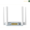 D-Link G403C 4G LTE SIM card router for home internet | G403C. A white 4-antenna wireless router shown from the back, featuring four external antennas, four LAN ports with yellow accents, and a power port on a clean white background.