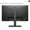 dell-e2425hsm-rear-view. Dell E2425HSM 23.8-inch Full HD IPS 100Hz Monitor shown from the back, featuring a matte black finish, a central stand, and a base on a white background.