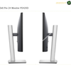 dell-p2425d-adjustable-stand. Two views of a Dell Pro 24 Monitor P2425D showing the rear and side profiles of the monitor on a white background, with 'Dell Pro 24 Monitor P2425D' text at the top left and an 'AMASOUQAE' watermark at the top right.