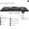 Dell P2725D HDMI DisplayPort and USB ports. A technical product diagram showing the rear view of a Dell Pro 24 Plus Monitor (P2425HE) with labeled ports and included cables. The image features a black monitor from the back, with callouts pointing to ports including DisplayPort 1.