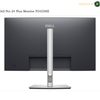 Dell P2725D 27-inch QHD monitor rear view. Dell Pro 24 Plus Monitor P2425HE rear view showing the dark gray backplate, silver stand, and base on a white background.