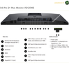 dell-p2725de-hdmi-displayport-rj45-usb. Dell Pro 24 Plus Monitor P24245HE rear view technical diagram showing ports, included cables, and a list of specifications on a white background.