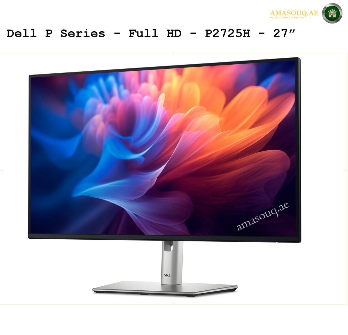 Dell P2725H 27-inch Full HD IPS monitor side view