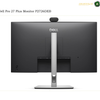 Dell P2726DEB QHD USB-C monitor rear view. Dell Pro 27 Plus Monitor P2726DEB rear view showing the matte black back panel, silver stand, and webcam on a white background.