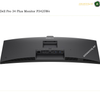 Dell P3426WEB HDMI DisplayPort USB-C USB ports. Dell Pro 34 Plus Monitor P3425We shown from the rear, featuring a curved black bezel, ventilation grilles, and multiple ports on the back panel, set against a plain white background.