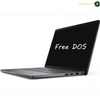 Dell Pro 14 PC14250 14 inch FHD+ laptop front view Core 5 120U | BTO006. A dark gray laptop shown open at an angle on a white background, with the screen displaying the text 'Free DOS'.