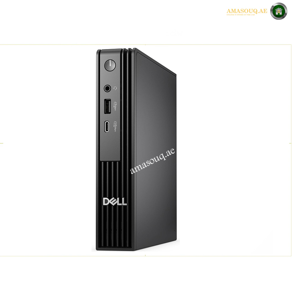 dell-pro-micro-qcm1250-side.jpg

Dell Pro Micro QCM1250 compact desktop side view. A black Dell mini PC tower shown from a three-quarter angle on a white background, featuring a vertical ribbed front panel and various port cutouts on the side.