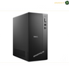 dell-qvt1260-pro-tower-essential-front. A black Dell desktop computer tower shown at a three-quarter angle on a white background, with the Dell logo visible on the front.