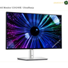 Dell U2424HE 120Hz Full HD IPS monitor. Dell U2424HE UltraSharp monitor with a slim black bezel and silver stand, displaying a vibrant multicolor burst graphic on a white background.